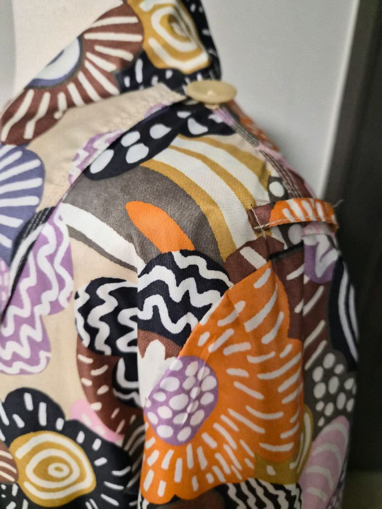 오일릴리(Oilily) 유니크 플라워 패턴 트렌치코트--4