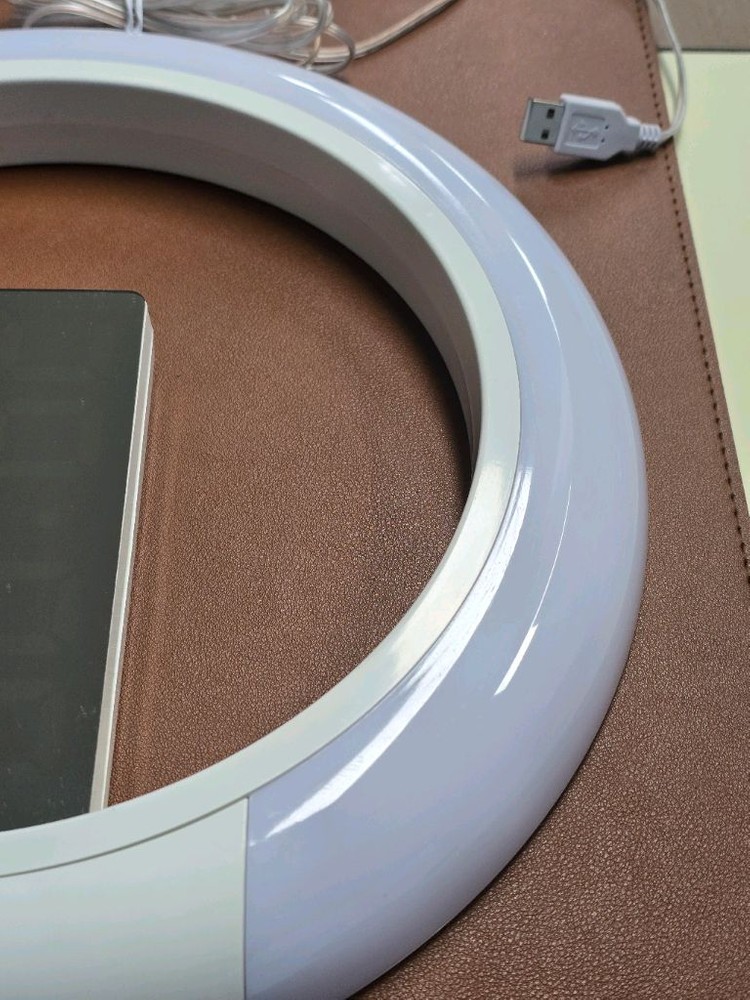 (무료배송)무아스 LED무드등 듀얼미러클락(조명시계 무소음 디지털 벽시계) 이미지