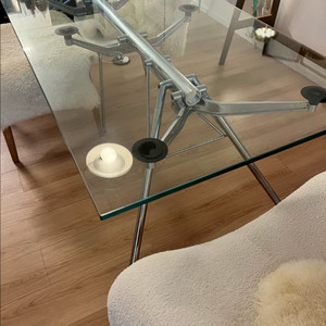 노노스 테이블 , 한국산 강화유리 15T 750*1900*750h