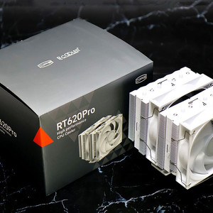 듀얼타워 CPU 공랭 쿨러 PCCOOLER CPS RT620 PRO ARGB 카본스틸 화이트