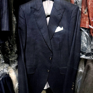 캠브리지멤버스 / 이태리 까노니꼬 피크드라펠 스트라이프 수트 / 100, 32 이미지