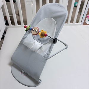 베이비뵨 바운서 메쉬 실버 정품모빌 포함 이미지