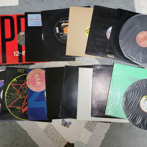 12인치 싱글 힙합, 알앤비, 디스코 lp 17장 일괄 이미지