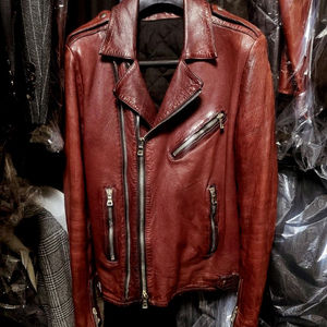 발망 / BALMAIN 이태리 버건디 양가죽 라이더 자켓 / 50(100-103) 이미지