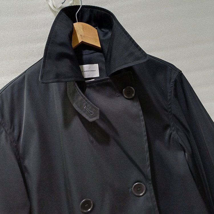 국내 이자벨마랑 봄 가을 롱 트렌치 코트 여성 34 S 블랙 사랑봉봉 이미지