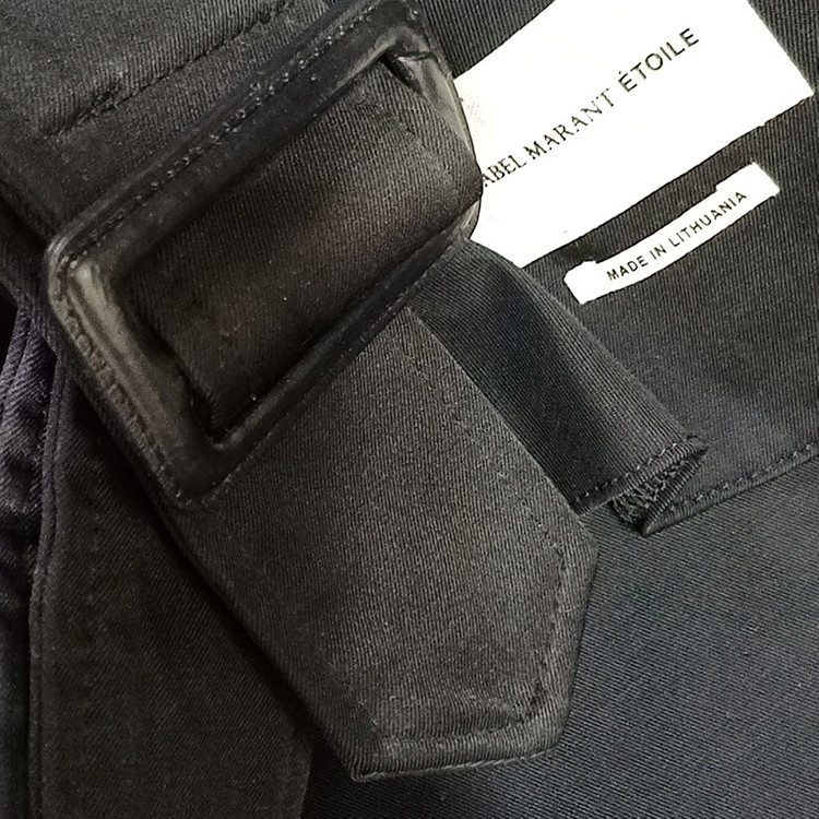 국내 이자벨마랑 봄 가을 롱 트렌치 코트 여성 34 S 블랙 사랑봉봉 이미지