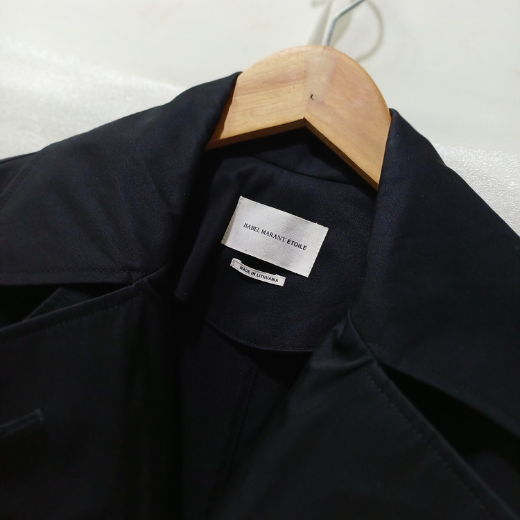 국내 이자벨마랑 봄 가을 롱 트렌치 코트 여성 34 S 블랙 사랑봉봉 이미지