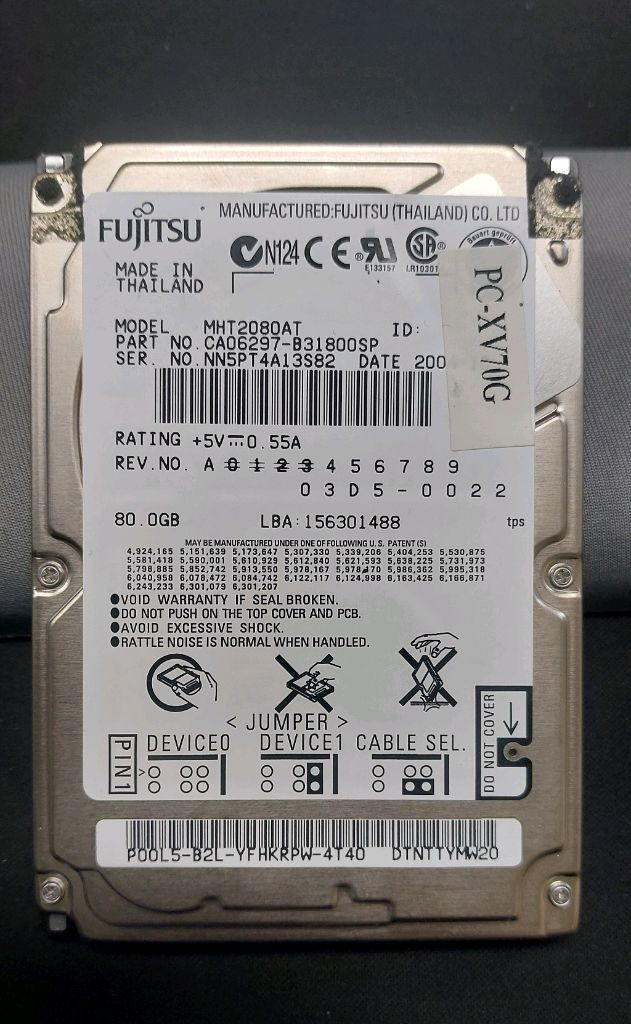 후지쯔 HDD 80GB IDE HDD 2.5--0