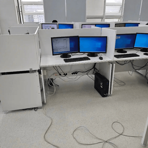 [컴퓨터 교육용 사무용 책상 세트] 사무실 학원 리딩방 기업 납품상담 이미지