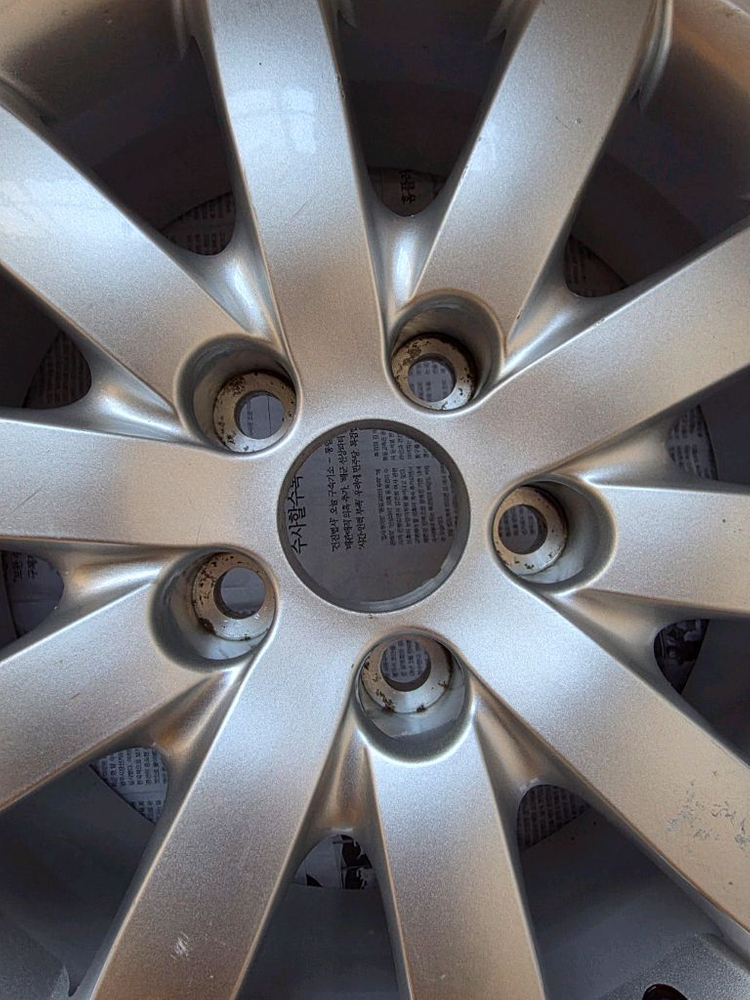 구형 에쿠스/순정17인치/10발 실버휠/중고 1개/개인/팝니다. 이미지