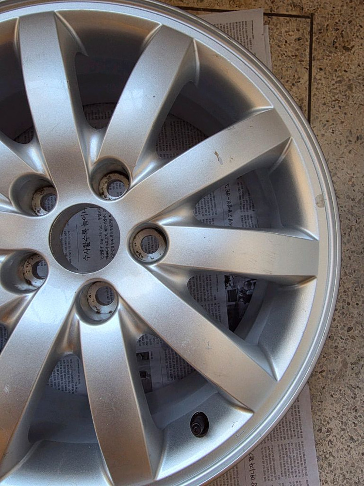 구형 에쿠스/순정17인치/10발 실버휠/중고 1개/개인/팝니다. 이미지