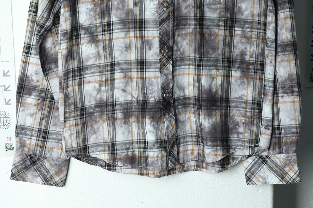 (M) 브랜드빈티지 셔츠 남방 체크 타이다이 아메카지 이미지