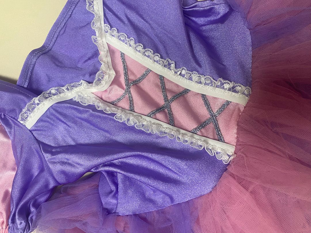 1회 착용) 도미니크 유아 라푼젤 튜튜 발레복 m사이즈--2