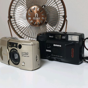 빈티지 필름 카메라 2종 (부품용, 소품용) 이미지