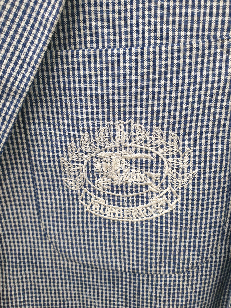 버버리 체크 블레이져 (55-66)--2