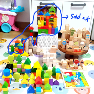 원목블럭들 + 원목퍼즐 일괄 이미지