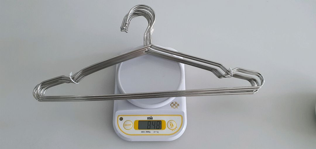 굵기4mm 두꺼운 304통스텐 일체형 옷걸이50개--1