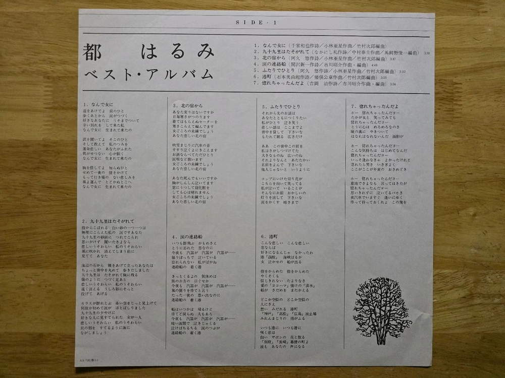 LP 레코드 Miyako Harumi 미야코 하루미 - 베스트 앨범 이미지