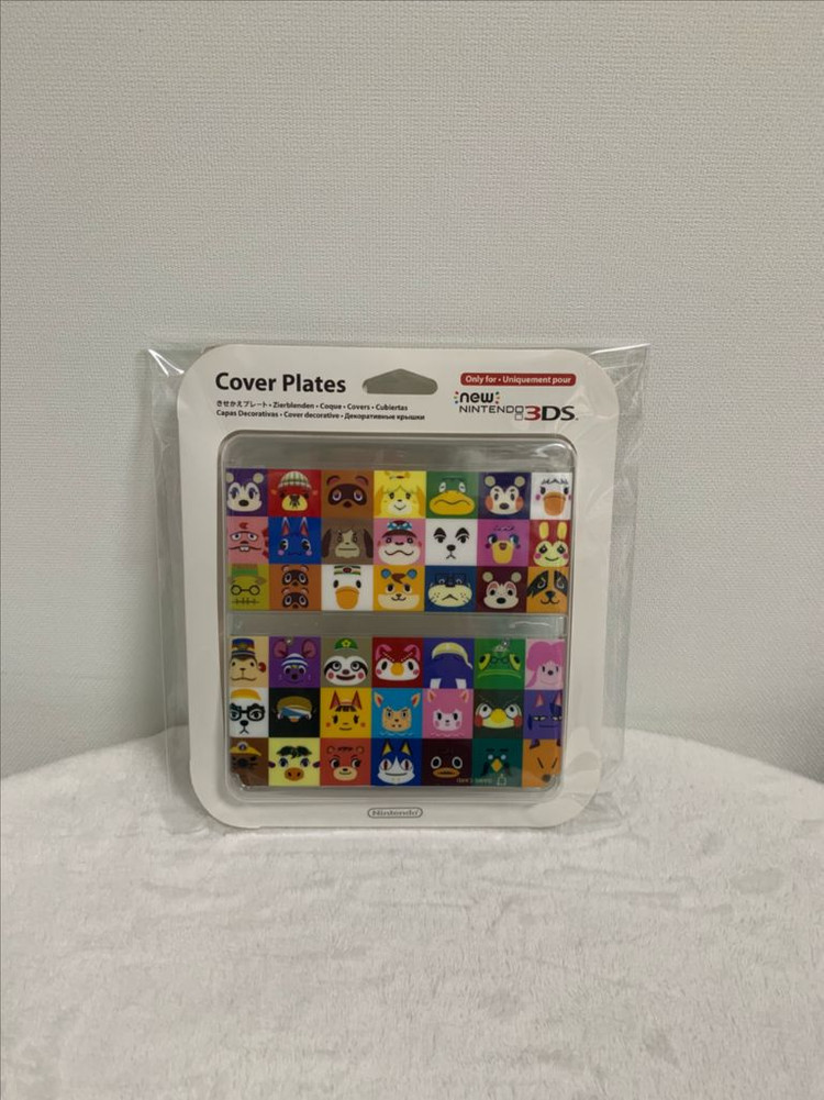 (미개봉)닌텐도 정품 new3ds 동물의숲 커버 플레이트 NO.68--1
