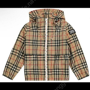 버버리키즈 체크 레터링 바람막이 10y 남아 여아 공용 이미지