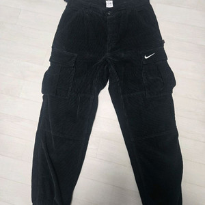 슈프림 x 나이키 아크 코듀로이 카고 팬츠 블랙 M 이미지