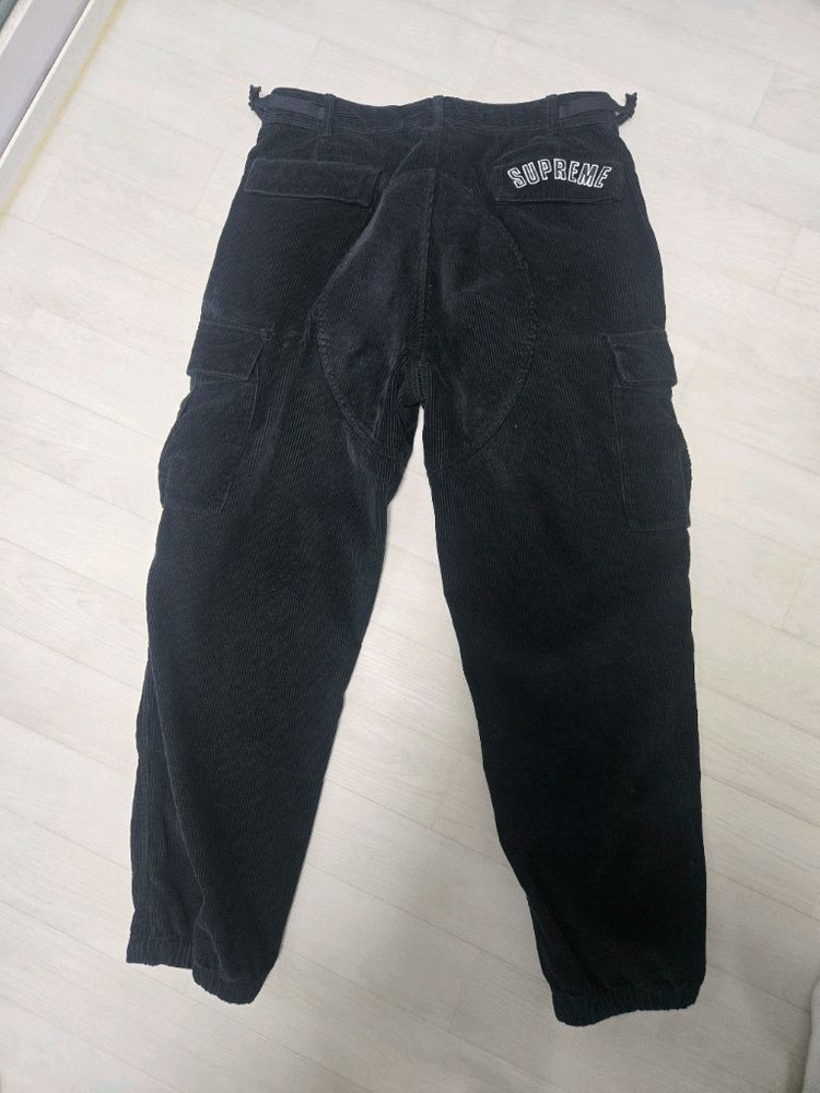 슈프림 x 나이키 아크 코듀로이 카고 팬츠 블랙 M 이미지