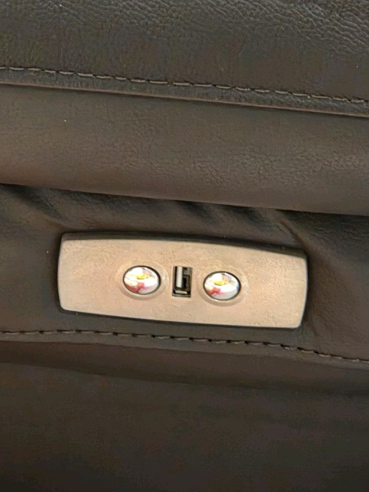 한샘 천연가죽 리클라이너 4인용 소파 이미지