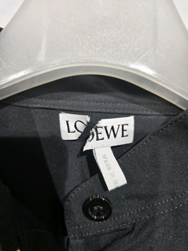 로에베 블랙 롱 셔츠 차이나넥 스타일 이미지
