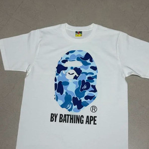 베이프 블루 카모 반팔티 M 이미지