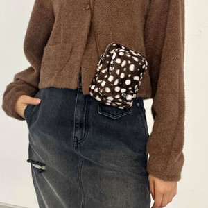 기준 밤비 브라운 미니백 퍼 크로스백 KIJUN