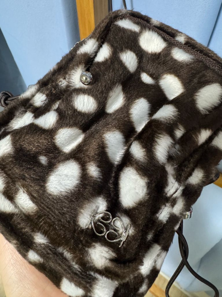 기준 밤비 브라운 미니백 퍼 크로스백 KIJUN--4