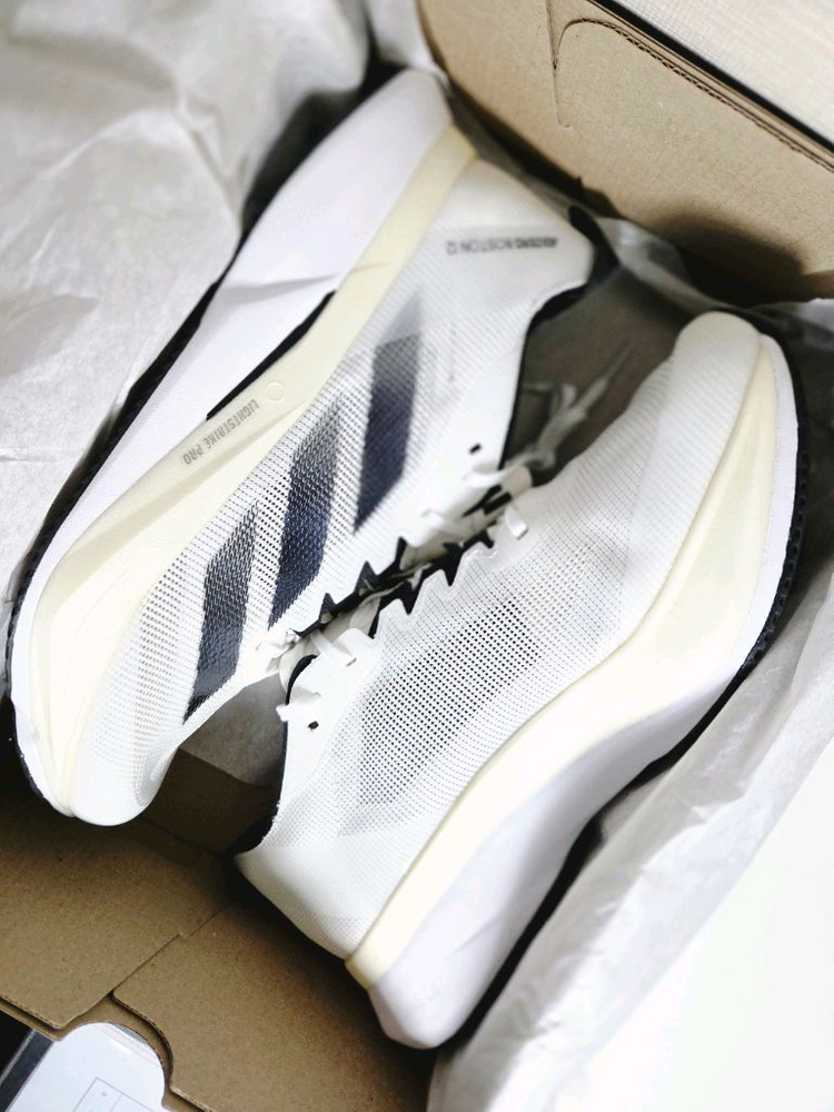 (285,290) 아디다스 아디제로 보스턴 러닝화 화이트블랙 이미지