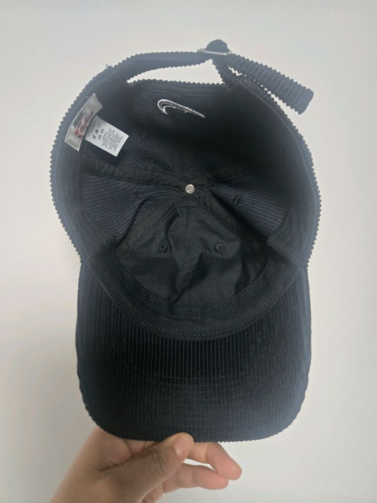 슈프림 x 나이키 아크 코듀로이 6-패널 캡 블랙 - 22SS 이미지