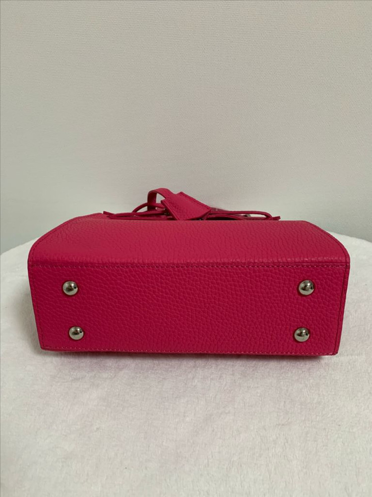 (미사용)에르메스 스타일 핑크 여성 가죽가방 숄더백 크로스백--5