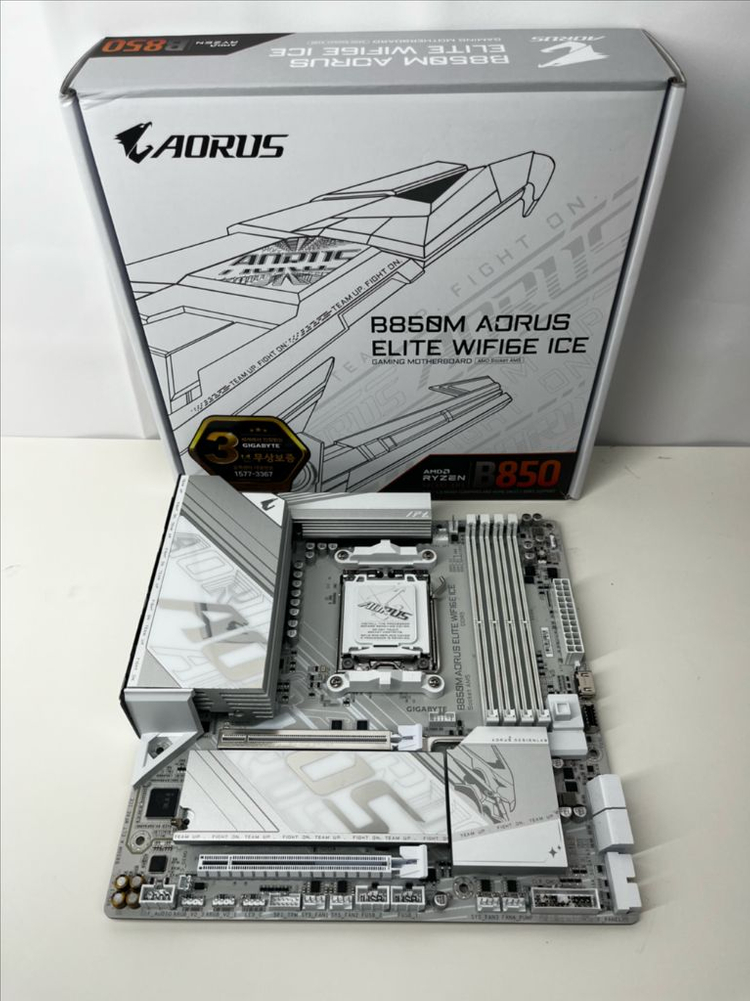 기가바이트 B850M 어로스 엘리트 메인보드 ice--2