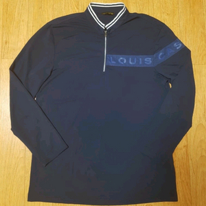 (정품)루이까스텔 골프 얇은 냉감용 반집업 티셔츠, 다크 네이비, 100