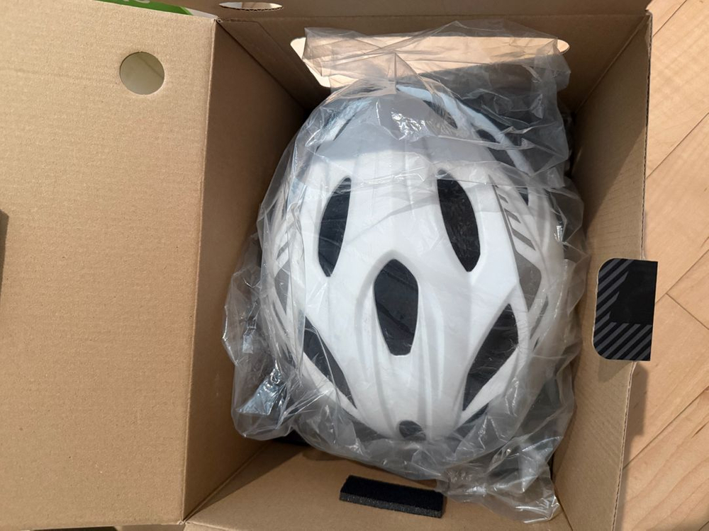 카부토 비트 매트 화이트 자전거 헬멧 고글 탈부착 가능 이미지