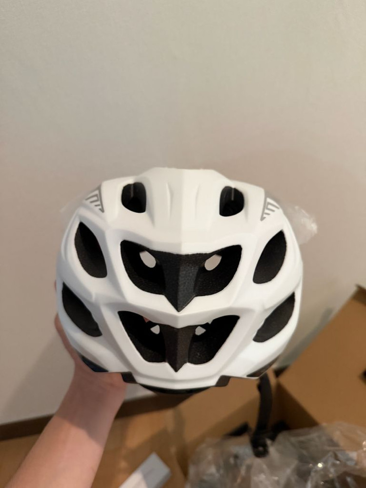 카부토 비트 매트 화이트 자전거 헬멧 고글 탈부착 가능 이미지