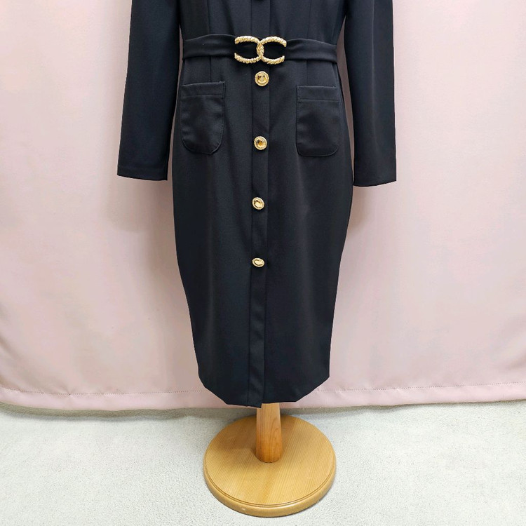 PEARL 금장포인트 원피스--3