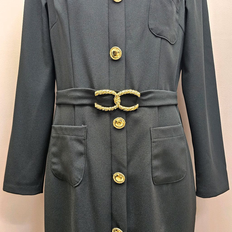 PEARL 금장포인트 원피스--4