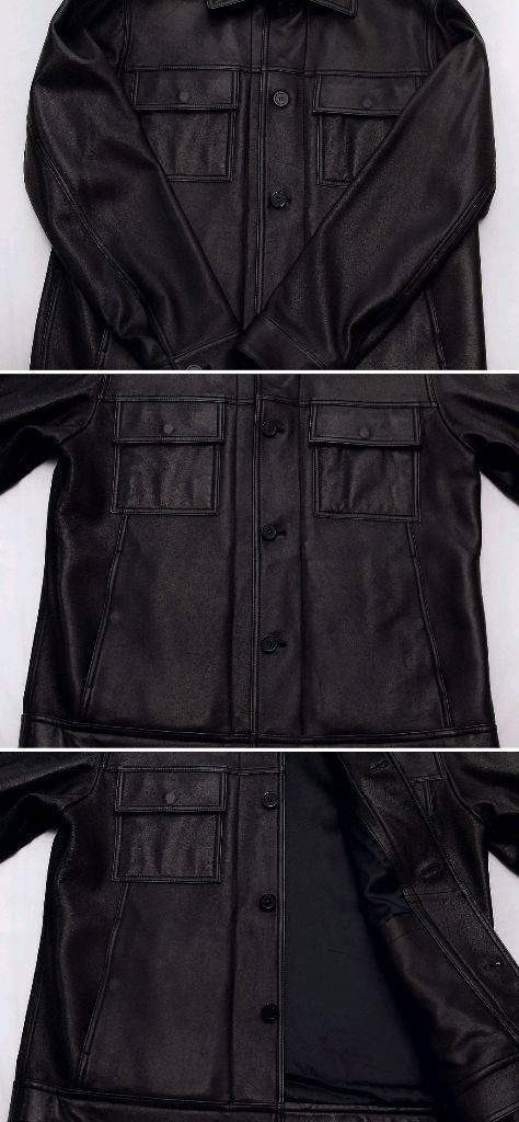 신품급) 아페쎄 (A.P.C) 저스틴 레더 트러커 자켓 (100+) 이미지