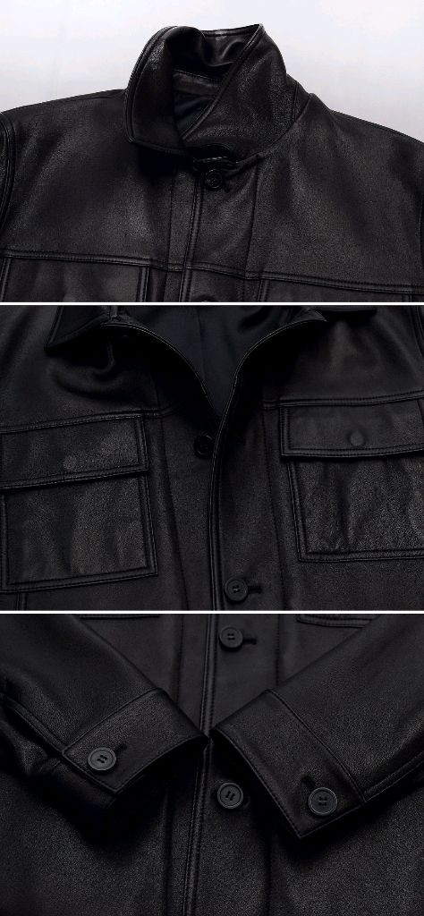 신품급) 아페쎄 (A.P.C) 저스틴 레더 트러커 자켓 (100+) 이미지