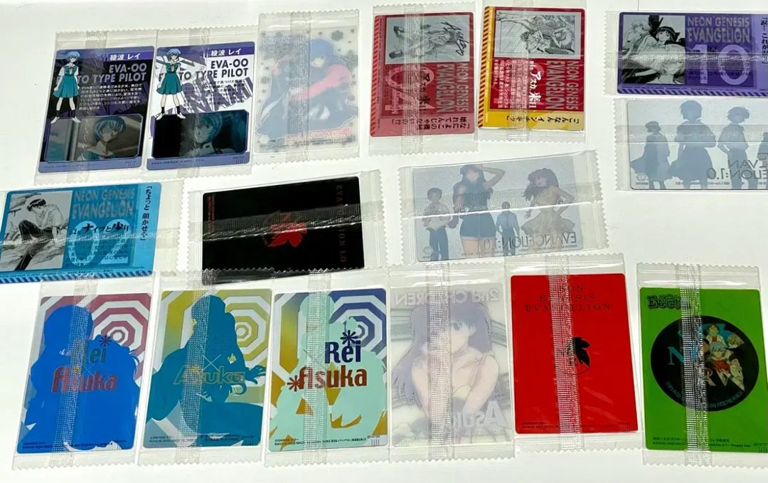 에반게리온 레이 아스카 웨하스 카드 카오루 신지 피규어누이고전굿즈 이미지