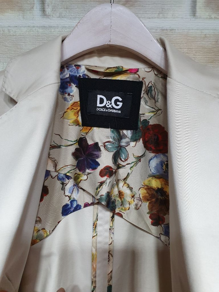 돌체앤가바나 (홀로 그램 정품)플라워라이닝 자켓--2