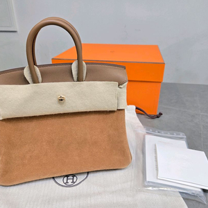 에르메스 벌킨25 브라운스웨이드 금장