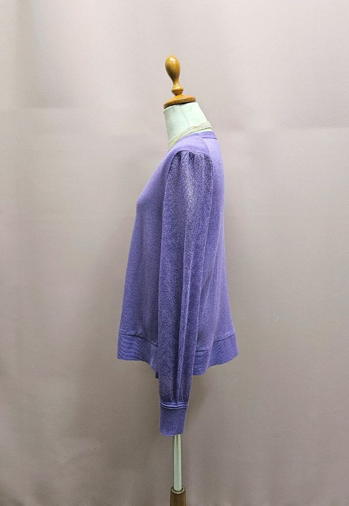 케이수 펄보라 망사소매 니트--6