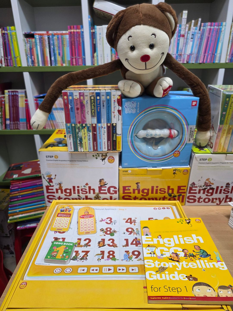 잉글리시에그개정판밀키블루풀세트통합팩버전스텝1,2,3,플러스(비버.판다.몽키.첸트북)4.5.(드라마파닉스).본박스구성 이미지