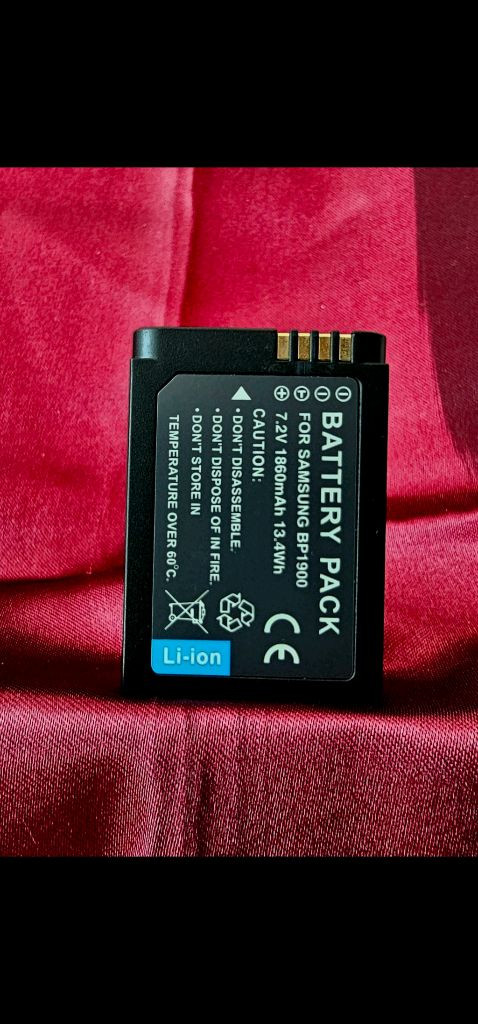 삼성 NX1 카메라 배터리 BP1900 새제품 / 대용량 / 밧데리 이미지