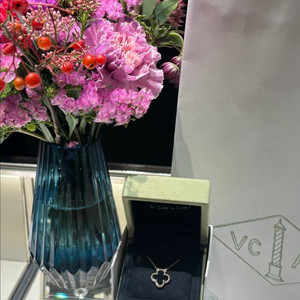 반클리프 아펠 빈티지 알함브라 펜던트 목걸이 (오닉스 / 18k 옐로우골드) 이미지