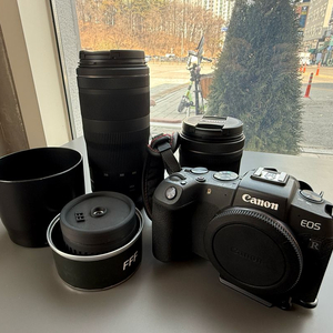 캐논 eos rp + 정품 렌즈 2종류 + 감성렌즈 이미지